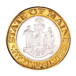 .999 Fine Silver Foxwoods Resort and Casino, Maine $10 Casino Limited Edition Gaming Token