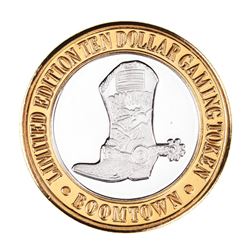 .999 Silver Boomtown Hotel & Casino Reno, NV $10 Limited Edition Gaming Token
