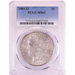 1901-O $1 Morgan Silver Dollar Coin PCGS MS63