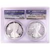 Image 1 : 1986-S & 2016-W $1 Proof American Silver Eagle Coin Set PCGS PR69DCAM