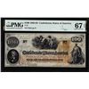 Image 1 : 1862 $100 Confederate States of America Note T-41 PMG Superb Gem Uncirculated 67EPQ