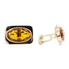 Image 2 : 14KT Yellow Gold 25.00 ctw Citrine Cufflinks