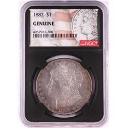 1882 $1 Morgan Silver Dollar Coin NGC Genuine