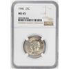Image 1 : 1940 Washington Quarter Coin NGC MS65