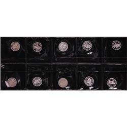Lot of (10) Disney Mickey & Minnie Mouse 1/20 oz. .999 Fine Silver Coin Rounds