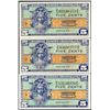 Image 1 : Lot of (3) Series 521 Five Cents Military Payment Certificate Notes
