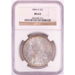 1884-O $1 Morgan Silver Dollar Coin NGC MS63