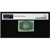 Image 2 : 1863 Ten Cents Second Issue Fractional Note Fr.1235 PMG Choice Uncirculated 63EPQ