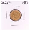 Image 1 : 1912 $2 1/2 Indian Head Quarter Eagle Gold Coin