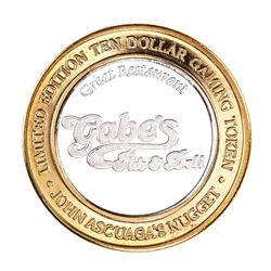 .999 Silver John Ascuagas Nugget Sparks, NV $10 Casino Gaming Token Limited Edition