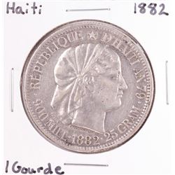 1882 Hati 1 Gourde Silver Coin