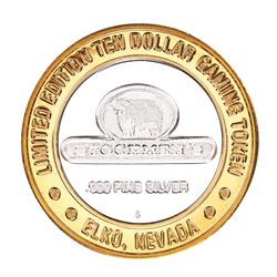 .999 Silver Stockmen's Elko, Nevada $10 Limited Edition Casino Gaming Token