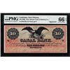 Image 1 : 1860's $10 New Orleans Canal & Banking Co. Obsolete Note PMG Gem Uncirculated 66EPQ
