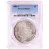 Image 1 : 1881-S $1 Morgan Silver Dollar Coin PCGS MS65+