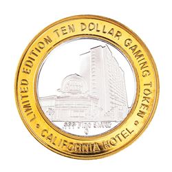 .999 Silver California Hotel Las Vegas Nevada $10 Casino Limited Edition Gaming Token
