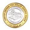 Image 2 : .999 Silver California Hotel Las Vegas Nevada $10 Casino Limited Edition Gaming Token