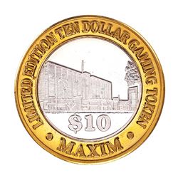 .999 Silver Maxim Hotel & Casino Las Vegas, NV $10 Limited Edition Gaming Token