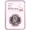 Image 1 : 1962 Proof Franklin Half Dollar Coin NGC PF66