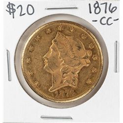 1876-CC $20 Liberty Head Double Eagle Gold Coin