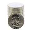 Image 1 : Roll of (20) Brilliant Uncirculated 1963 Franklin Half Dollar Coins