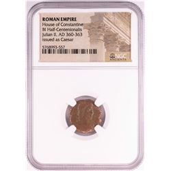 Julian II, AD 360-363 BI Half-Centenionalis Ancient Roman Empire Coin NGC Certified
