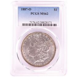 1887-O $1 Morgan Silver Dollar Coin PCGS MS62