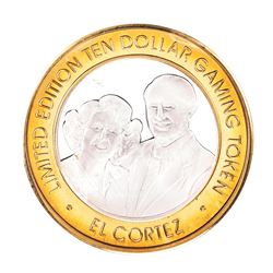 .999 Silver El Cortez Hotel and Casino $10 Limited Edition Gaming Token