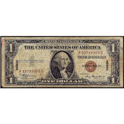 1935A $1 Hawaii WWII Emergency Issue Silver Certificate Note