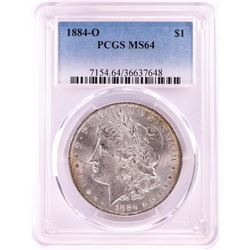 1884-O $1 Morgan Silver Dollar Coin PCGS MS64