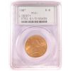 Image 1 : 1907 $10 Liberty Head Eagle Gold Coin PCGS MS61 Old Green Rattler