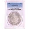 Image 1 : 1881-S $1 Morgan Silver Dollar Coin PCGS MS65