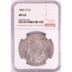 1885-O $1 Morgan Silver Dollar Coin NGC MS63