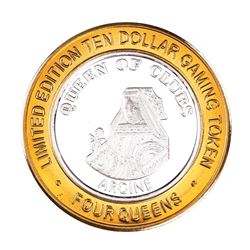 .999 Silver Four Queens Hotel & CasinoNevada $10 Limited Edition Gaming Token