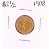 Image 1 : 1908 $2 1/2 Indian Head Quarter Eagle Gold Coin