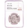 Image 1 : 1954 Franklin Half Dollar Coin NGC MS63FBL