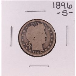 1896-S Barber Quarter Coin