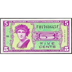 Series 541 5 cents Military Payment Certificate Note