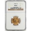 Image 1 : 1900 $5 Liberty Head Half Eagle Gold Coin NGC MS62