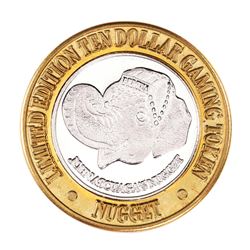 .999 Silver John Ascuagas Nugget Sparks, NV $10 Casino Gaming Token Limited Edition
