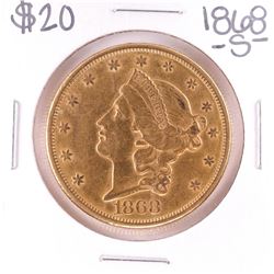 1868 $20 Liberty Head Double Eagle Gold Coin