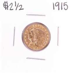 1915 $2 1/2 Indian Head Quarter Eagle Gold Coin