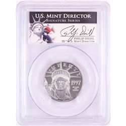 1997-W $50 Proof American Platinum Eagle Coin PCGS PR69DCAM Mint Director Signature