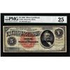 Image 1 : 1886 $5 Silver Dollar Back Silver Certificate Fr.261 PMG Very Fine 25