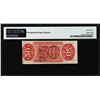 Image 2 : 1863 Fifty Cents Third Issue Fractional Note Fr.1328 PMG Choice Uncirculated 63EPQ
