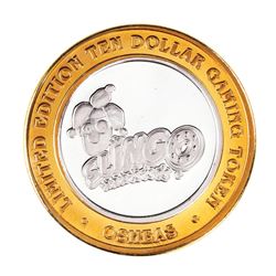 .999 Silver Osheas Casino Las Vegas, Nevada $10 Casino Limited Edition Gaming Token