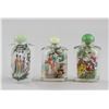 Image 1 : 3 Assorted Chinese Peking Glass Snuff Bottles