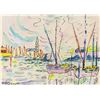 Image 1 : After Paul Signac French Watercolor on Paper