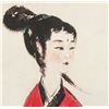 Image 3 : Chinese Print Portrait of Woman Sealed