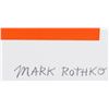 Image 5 : Mark Rothko American Signed Silkscreen 13/100 JCA