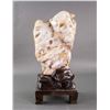 Image 2 : Chinese Fine Fossil Wood Scholar Stone with Stand